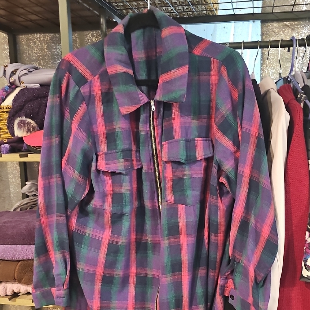 SHEIN Plaid Dress
